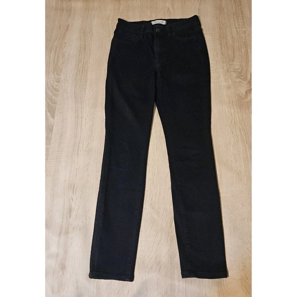 Madewell Jeans Womens 25 Black Denim Roadtripper Skinny Jeans Stretch